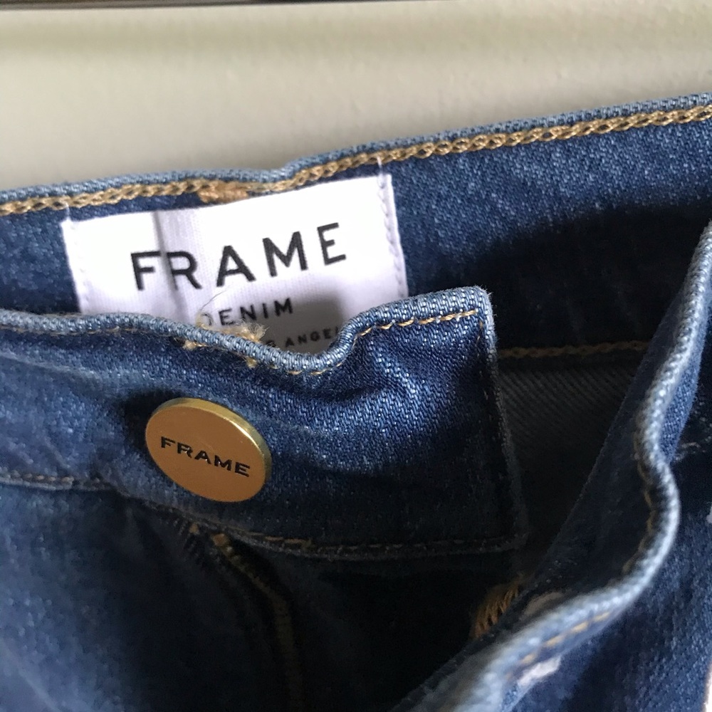 Frame Le Sylvie Crop Straight Leg Jeans size 32 - Picture 7 of 16